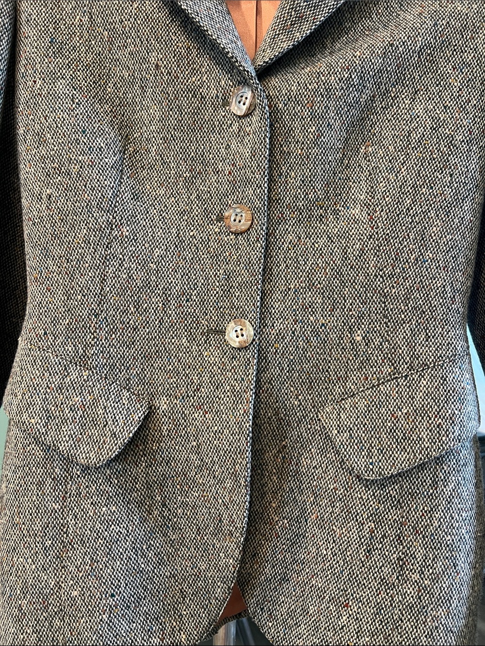 Vintage Alaia Paris Brown Tweed Notch-Collar Blazer 

100% wool 
1990th - Picture 4 of 12